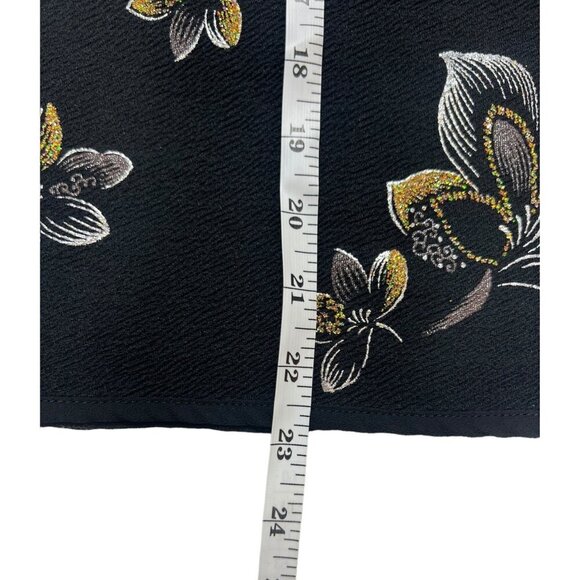 Lularoe Elegant Stella Women's Black & Gold Floral Sweater - Picture 6 of 7